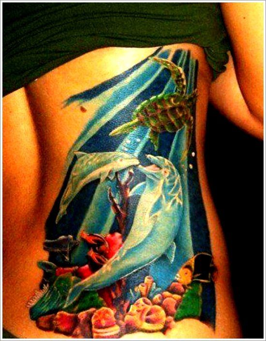 72 Ideas con Tatuajes de Delfines (+Significados) 58