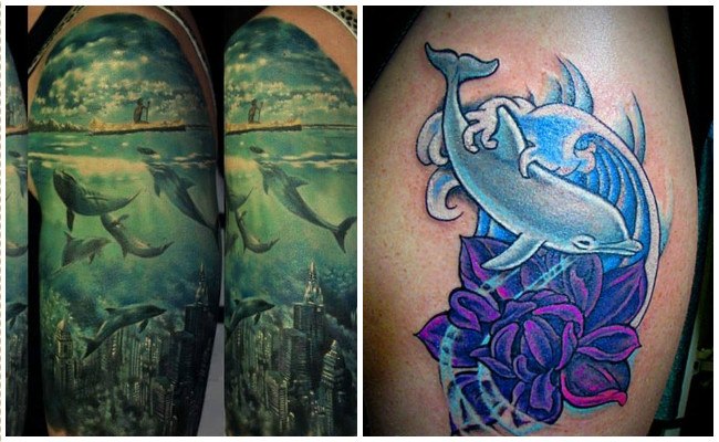 72 Ideas con Tatuajes de Delfines (+Significados) 67