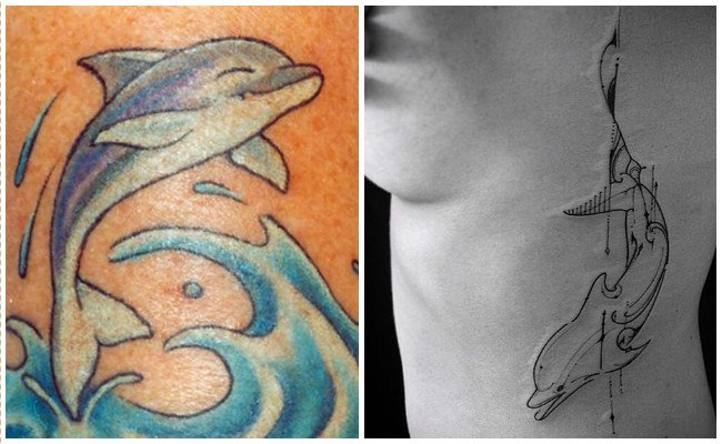 72 Ideas con Tatuajes de Delfines (+Significados) 69