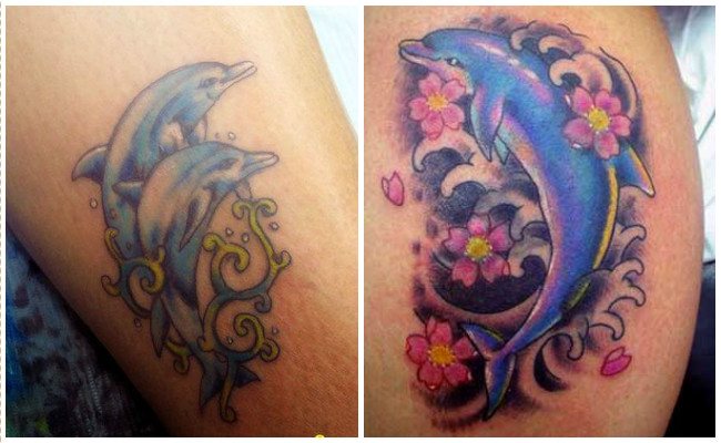 72 Ideas con Tatuajes de Delfines (+Significados) 70