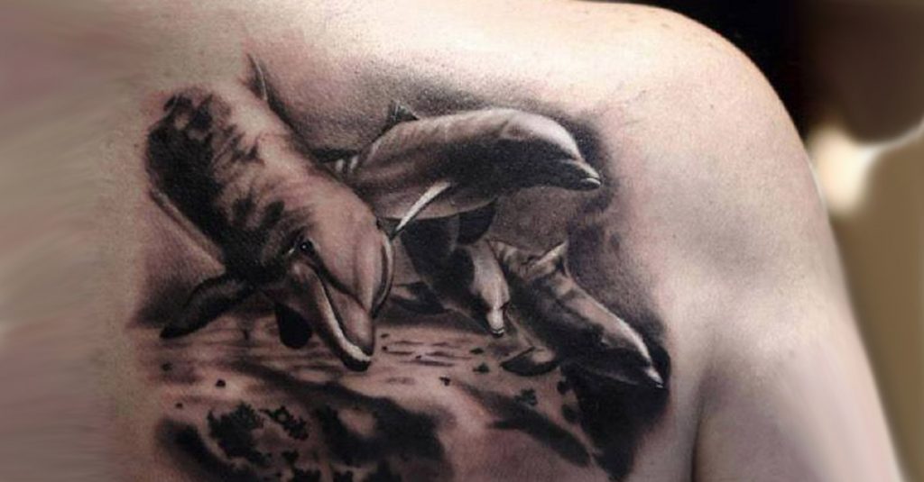 72 Ideas con Tatuajes de Delfines (+Significados) 1 72 Ideas con Tatuajes de Delfines (+Significados) 1