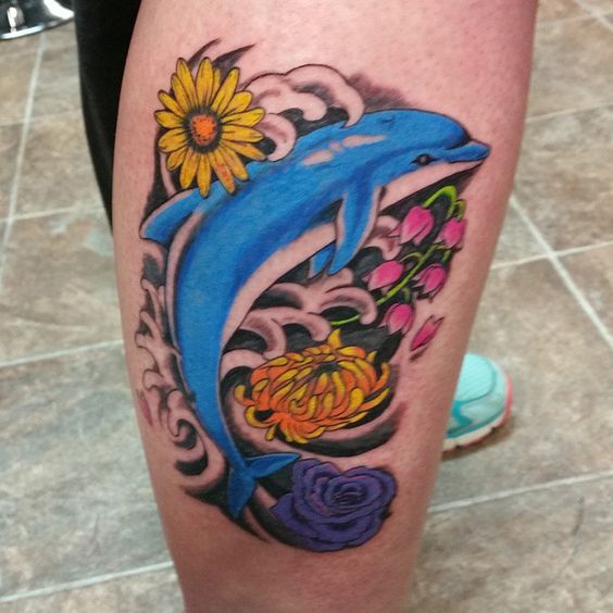 72 Ideas con Tatuajes de Delfines (+Significados) 6