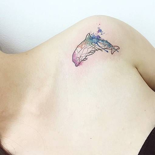 72 Ideas con Tatuajes de Delfines (+Significados) 8