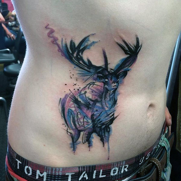 89 Ideas para Tatuajes de Ciervos (+Significado) 80