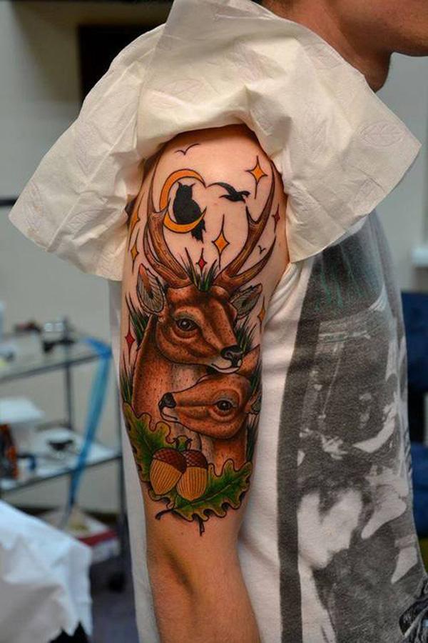89 Ideas para Tatuajes de Ciervos (+Significado) 29