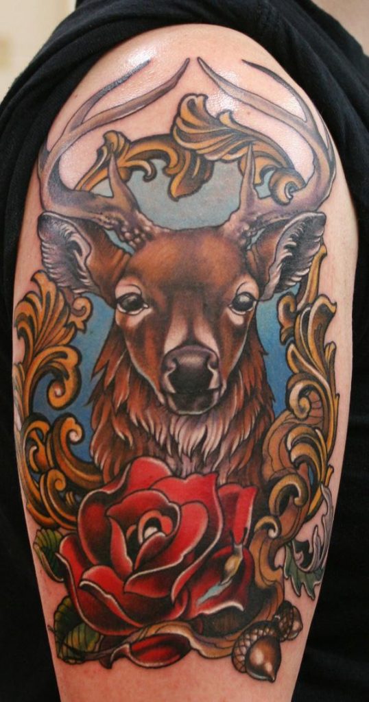 89 Ideas para Tatuajes de Ciervos (+Significado) 30