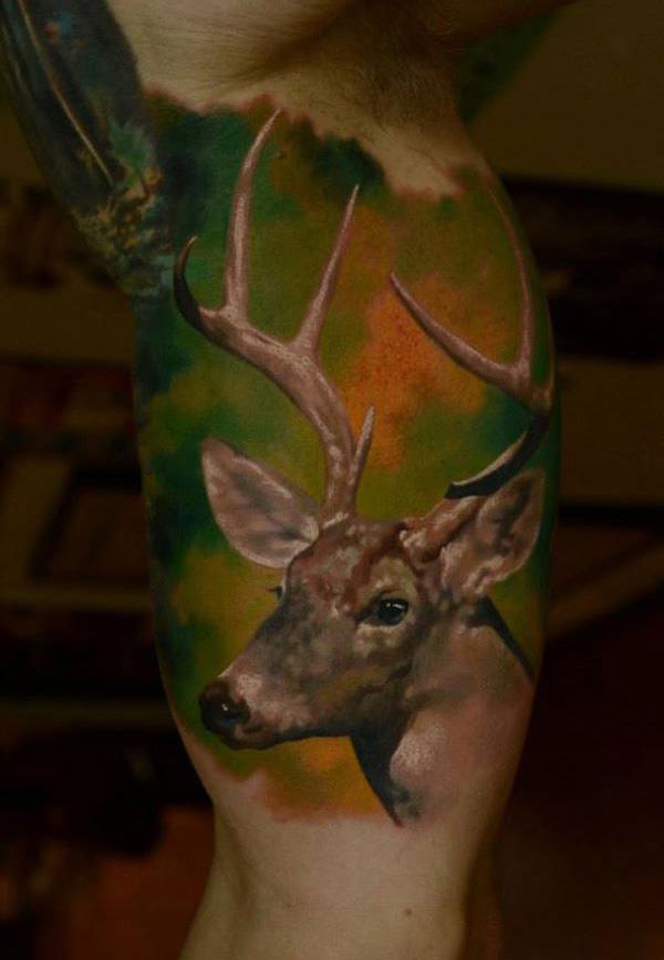 89 Ideas para Tatuajes de Ciervos (+Significado) 32
