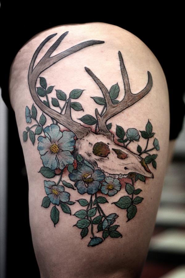 89 Ideas para Tatuajes de Ciervos (+Significado) 64