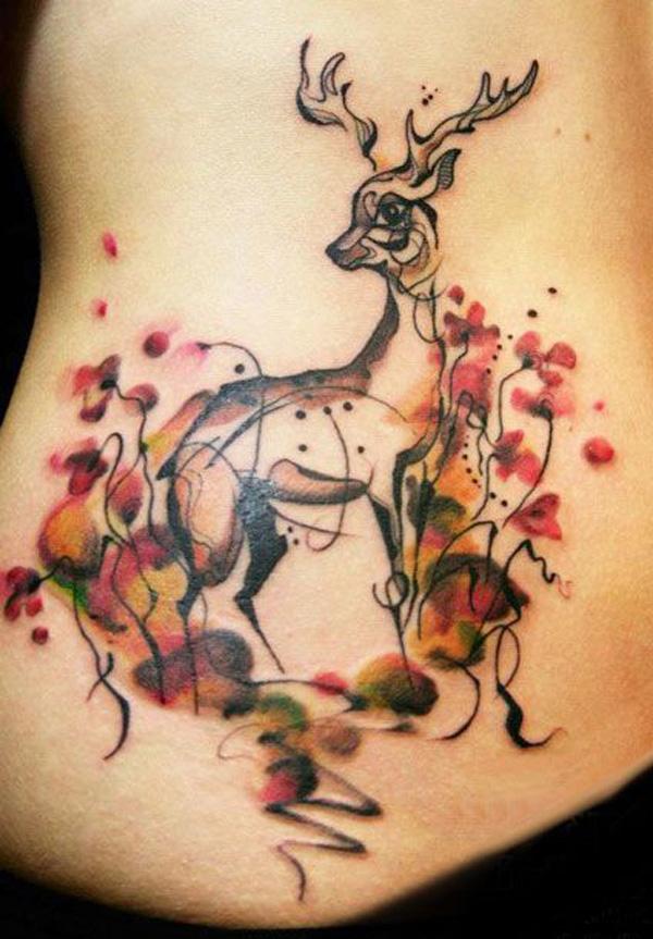 89 Ideas para Tatuajes de Ciervos (+Significado) 67