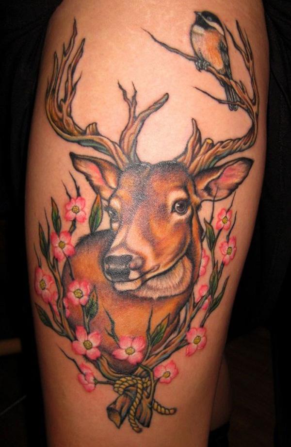 89 Ideas para Tatuajes de Ciervos (+Significado) 68
