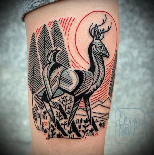 89 Ideas para Tatuajes de Ciervos (+Significado) 61