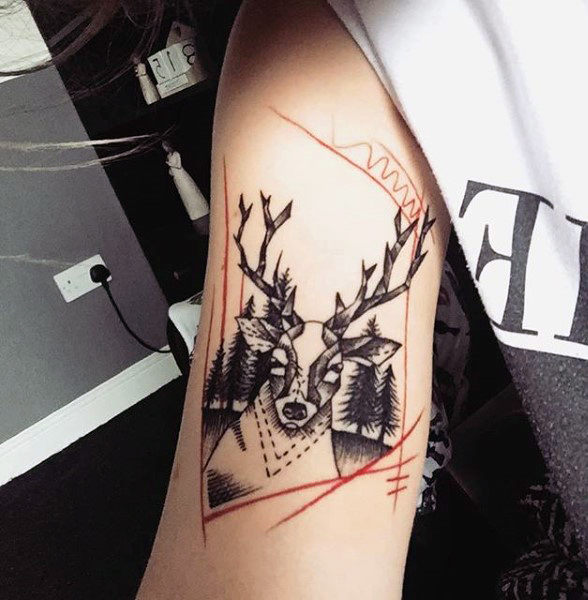 89 Ideas para Tatuajes de Ciervos (+Significado) 62