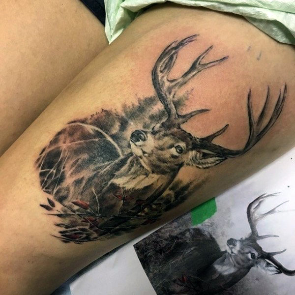 89 Ideas para Tatuajes de Ciervos (+Significado) 11