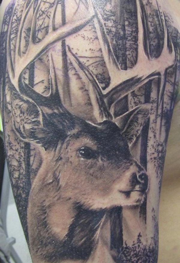 89 Ideas para Tatuajes de Ciervos (+Significado) 36
