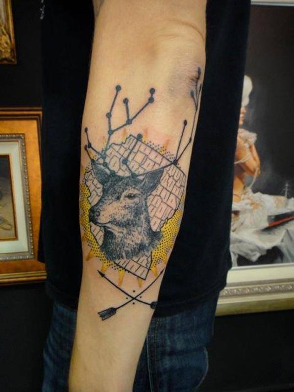 89 Ideas para Tatuajes de Ciervos (+Significado) 37
