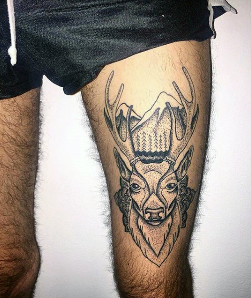 89 Ideas para Tatuajes de Ciervos (+Significado) 42