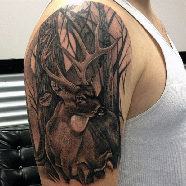 89 Ideas para Tatuajes de Ciervos (+Significado) 41