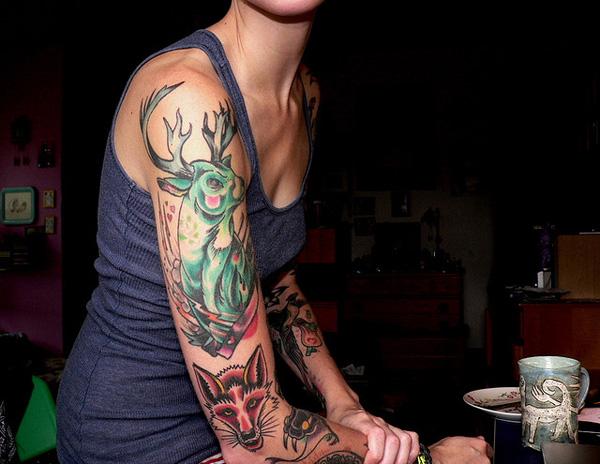 89 Ideas para Tatuajes de Ciervos (+Significado) 19