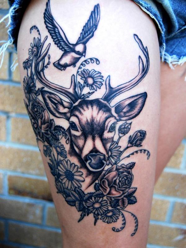 89 Ideas para Tatuajes de Ciervos (+Significado) 21