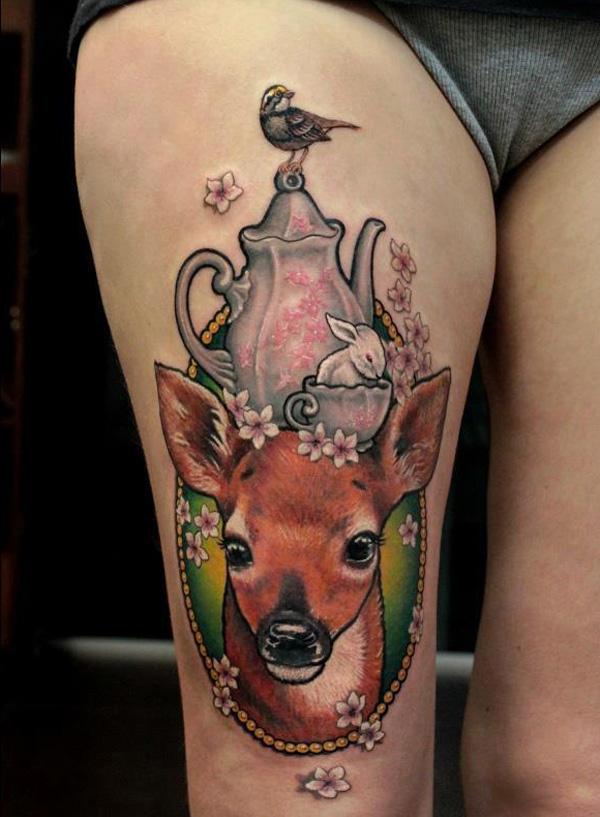 89 Ideas para Tatuajes de Ciervos (+Significado) 22