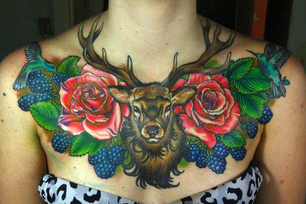 89 Ideas para Tatuajes de Ciervos (+Significado) 44