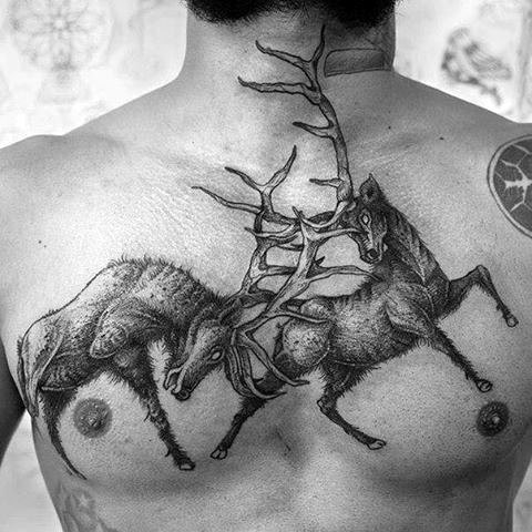 89 Ideas para Tatuajes de Ciervos (+Significado) 55