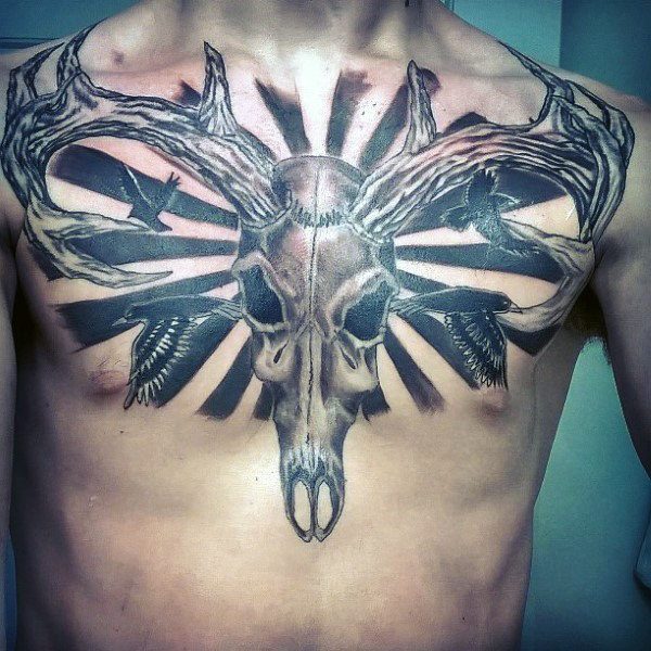 89 Ideas para Tatuajes de Ciervos (+Significado) 47