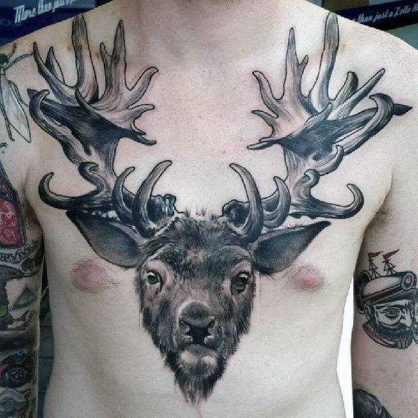 89 Ideas para Tatuajes de Ciervos (+Significado) 48