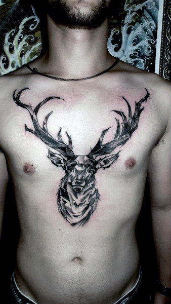 89 Ideas para Tatuajes de Ciervos (+Significado) 49