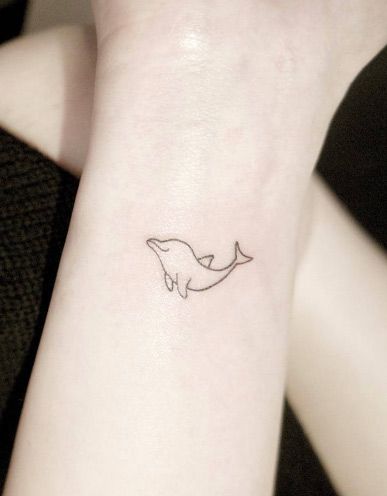 72 Ideas con Tatuajes de Delfines (+Significados) 25