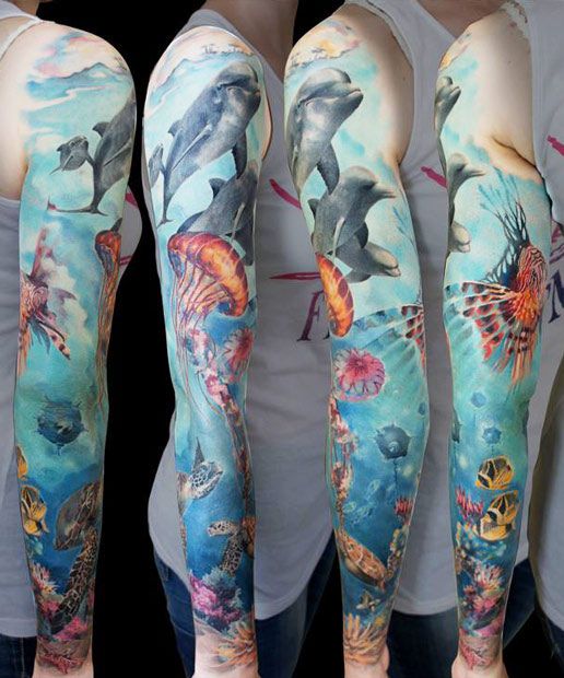 72 Ideas con Tatuajes de Delfines (+Significados) 45