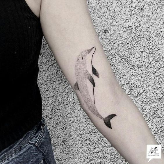 72 Ideas con Tatuajes de Delfines (+Significados) 14