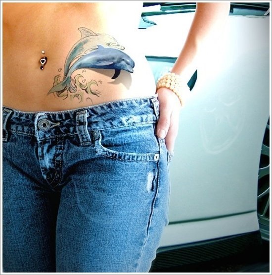 72 Ideas con Tatuajes de Delfines (+Significados) 37