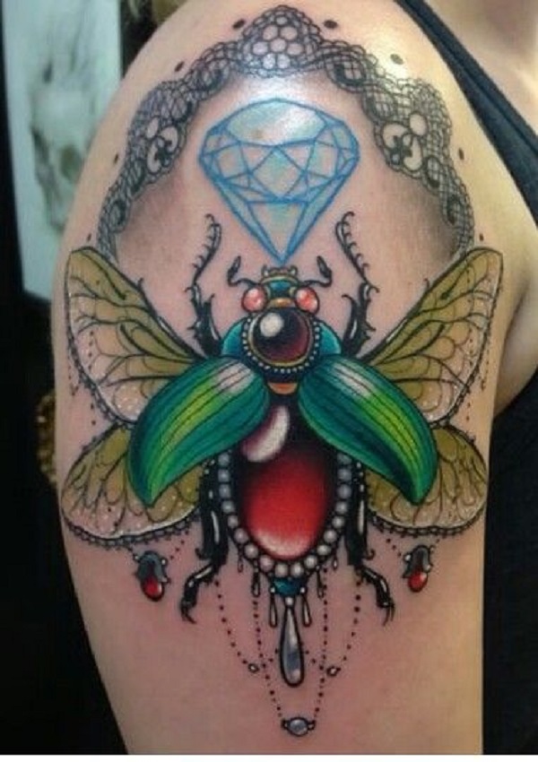 62 Ideas de Tatuajes de Escarabajos (+Significados) 1