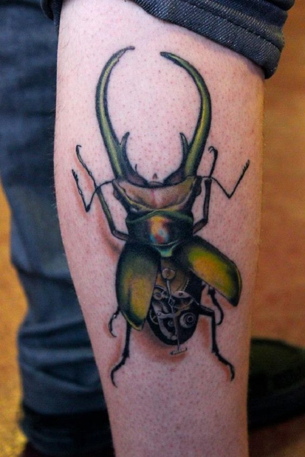 62 Ideas de Tatuajes de Escarabajos (+Significados) 28