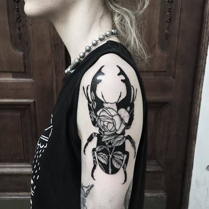 62 Ideas de Tatuajes de Escarabajos (+Significados) 21