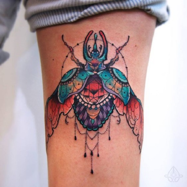 62 Ideas de Tatuajes de Escarabajos (+Significados) 12