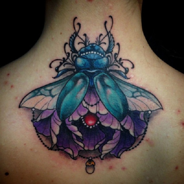 62 Ideas de Tatuajes de Escarabajos (+Significados) 16