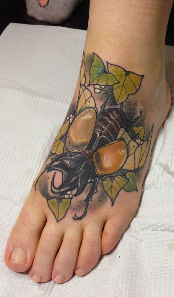 62 Ideas de Tatuajes de Escarabajos (+Significados) 19