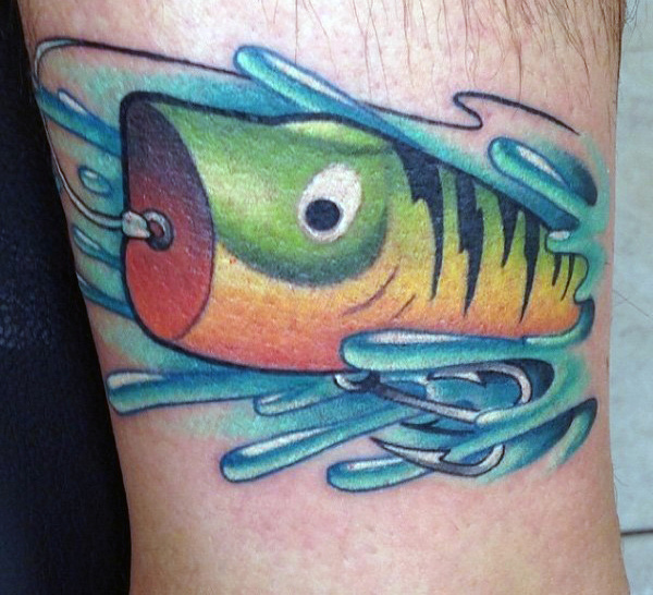 Ideas para Tatuajes de Pesca y Anzuelos 52