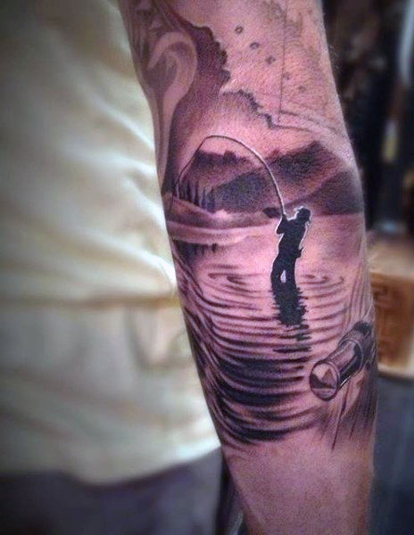Ideas para Tatuajes de Pesca y Anzuelos 21