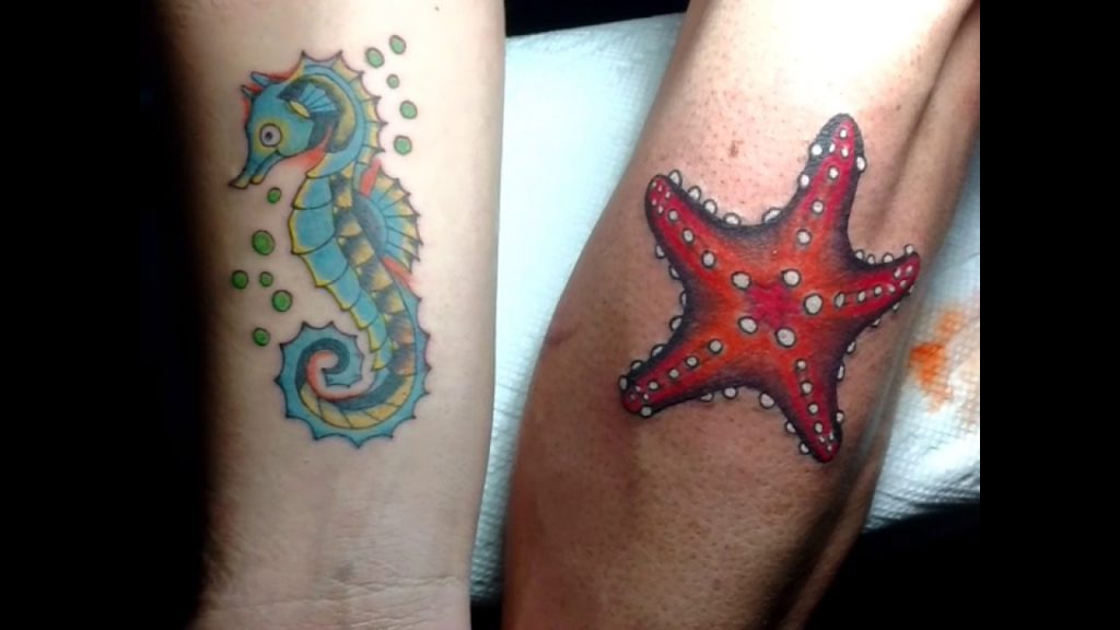 69 Ideas para Tatuajes de Caballitos de mar (+ Significado) 9