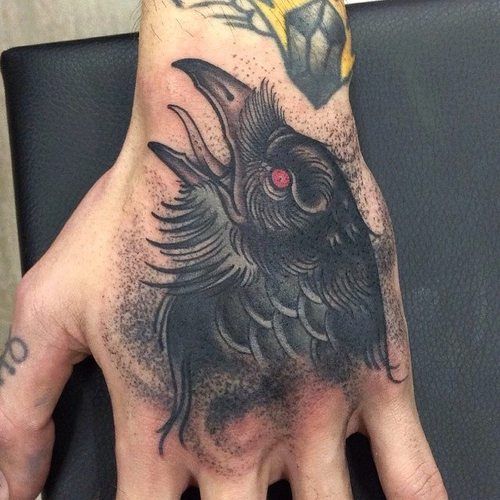 69 Ideas para Tatuajes de Cuervos (+ Significados) 9