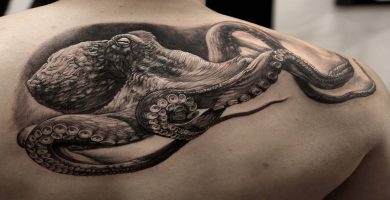 96 Ideas para Tatuajes de Pulpos (Kraken) con Significados 29 96 Ideas para Tatuajes de Pulpos (Kraken) con Significados 29