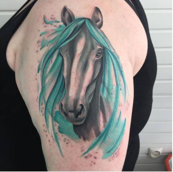 73 Ideas para Tatuajes de Caballos (+ Significados) 31