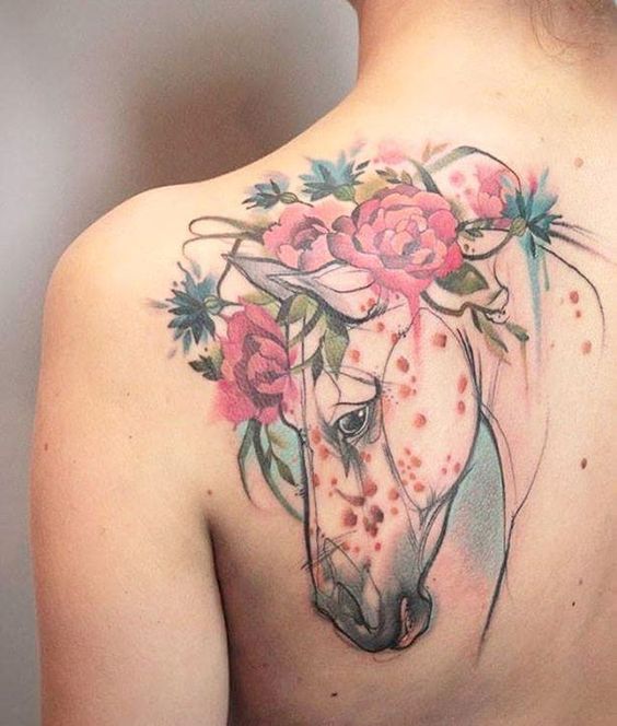 73 Ideas para Tatuajes de Caballos (+ Significados) 47