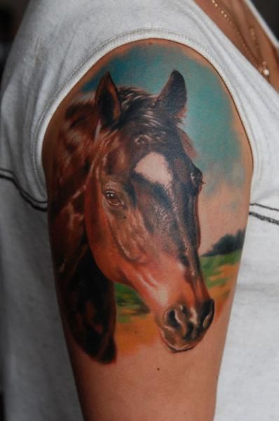 73 Ideas para Tatuajes de Caballos (+ Significados) 40 73 Ideas para Tatuajes de Caballos (+ Significados) 40