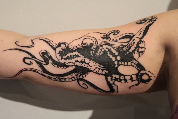 96 Ideas para Tatuajes de Pulpos (Kraken) con Significados 62