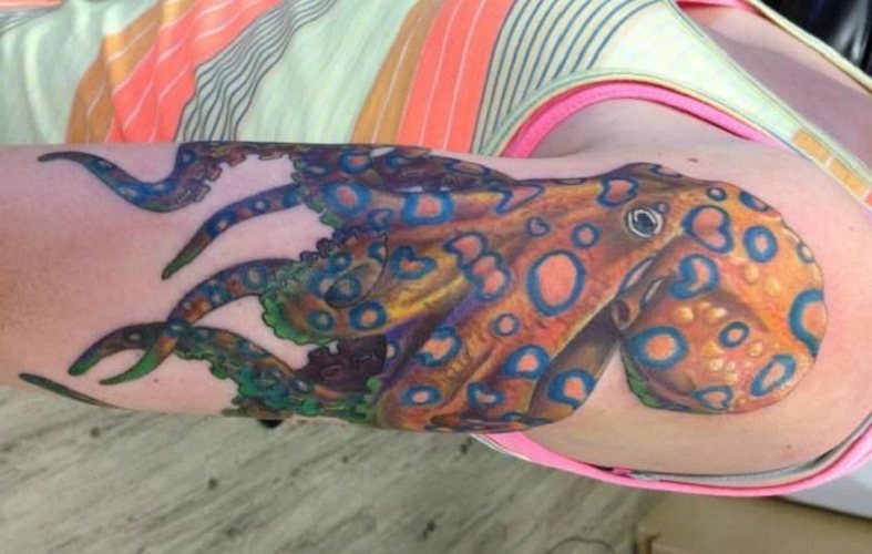 96 Ideas para Tatuajes de Pulpos (Kraken) con Significados 57