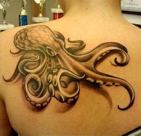 96 Ideas para Tatuajes de Pulpos (Kraken) con Significados 30